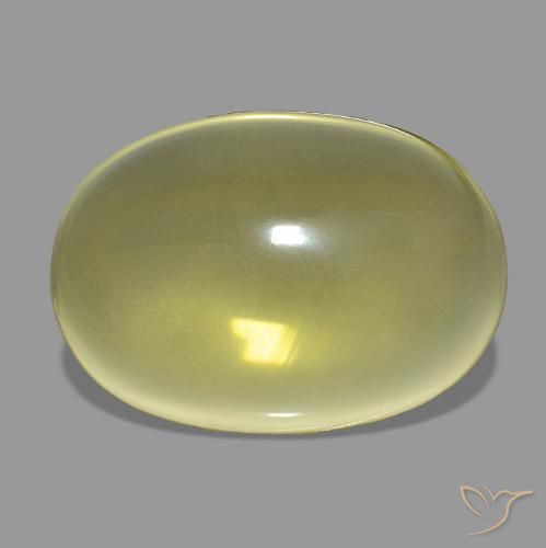 46.42ct Amarelo Abacaxi Claro Quartzo Pedras Preciosas, oval, Transparente
