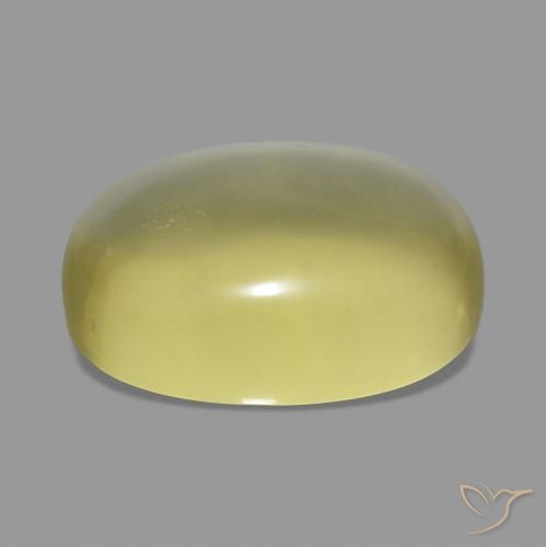 Quartzo Amarelo Abacaxi Claro Natural 46.42ct, oval, Transparente