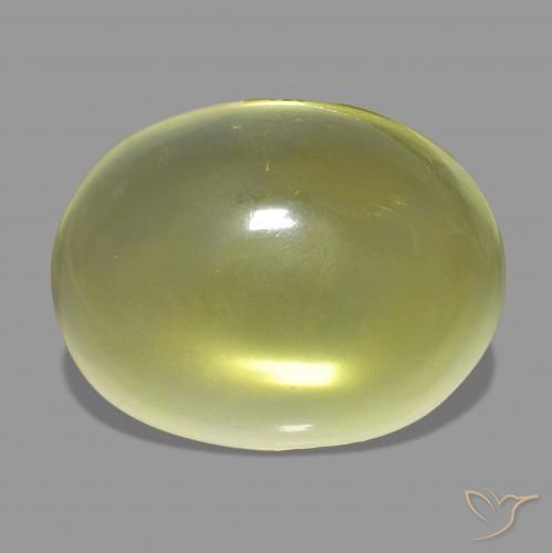 33.80ct Amarelo Abacaxi Quartzo, oval, Transparente