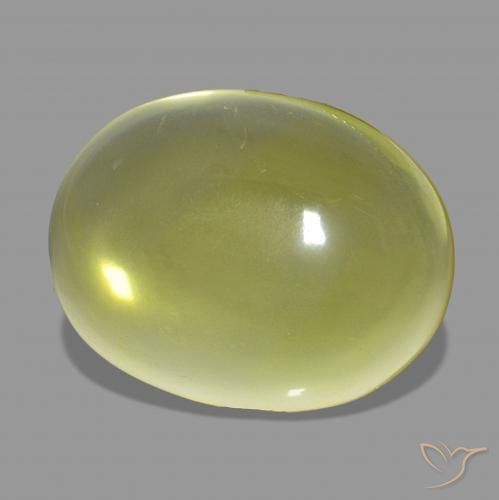 Quartzo Amarelo Abacaxi Natural 33.80ct, oval, Transparente