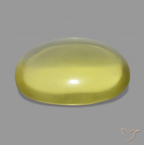 Quartzo Amarelo Abacaxi Natural 33.80ct, oval, Transparente