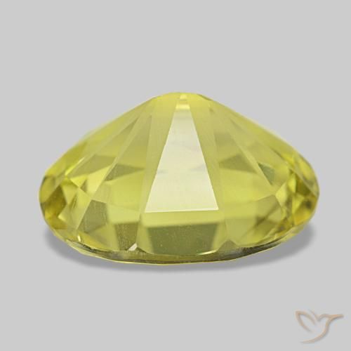 Quartzo amarelo natural 7,27ct, corte oval, VVS-VS