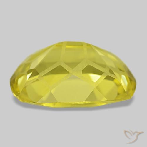 Quartzo amarelo natural 11,85ct, almofada cortada, VS