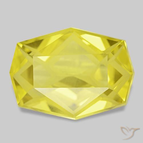 Quartzo amarelo natural 12,75ct, forma extravagante, VVS
