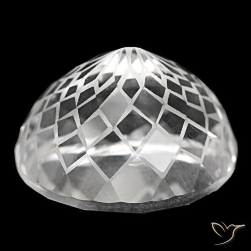 Quartzo branco natural 57,71ct, corte oval, VVS