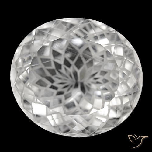 Quartzo branco natural 58,94ct, corte oval, VS
