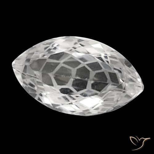 Quartzo branco natural 32,05ct, marquise, VS