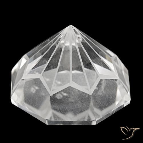 Quartzo branco natural 48,56ct, corte esmeralda, VS