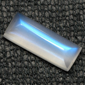 Pedra da Lua Arco-íris Branco Natural 2.76ct, Transparente, Transparente/Translúcido