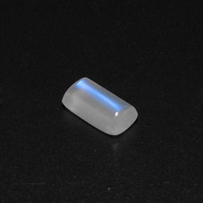 Pedra da lua arco-íris branco natural 2,62ct, transparente, transparente/translúcido