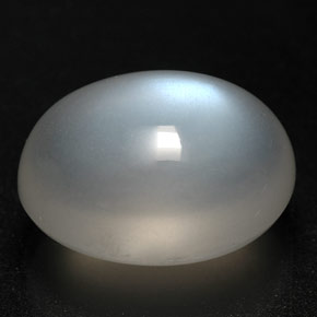 Pedra da lua arco-íris branco natural 7,86ct, transparente, transparente/translúcido