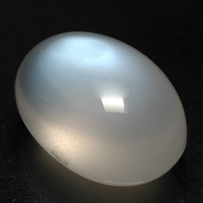 Pedra da lua arco-íris branco natural 7,86ct, transparente, transparente/translúcido