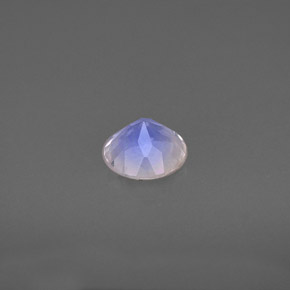 Pedra da lua arco-íris branco natural 0,74ct, transparente, transparente/translúcido