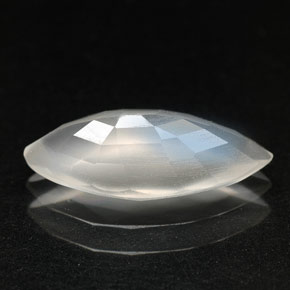 Pedra da Lua Arco-íris Branco azulado Natural 1.64ct, Transparente, Transparente/Translúcido