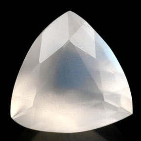 Pedra da lua arco-íris branco natural 1,41ct, transparente, transparente/translúcido
