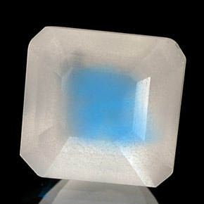 Pedra da lua arco-íris azul natural 1,52ct, transparente, transparente/translúcido