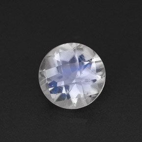 Pedra da lua arco-íris branco natural 0,70ct, transparente, transparente/translúcido