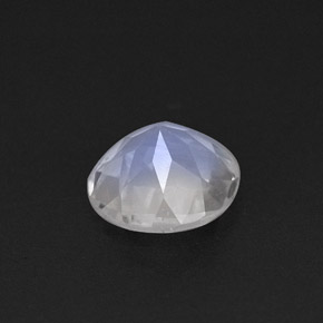 Pedra da lua arco-íris branco natural 0,70ct, transparente, transparente/translúcido