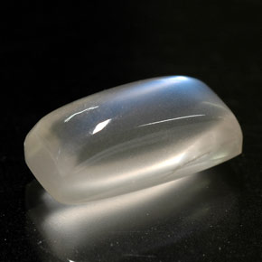 Pedra da lua arco-íris branco natural 2,51ct, transparente, transparente/translúcido