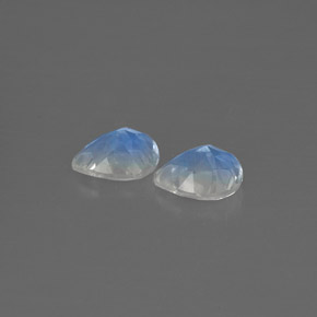 Pedras preciosas de pedra da lua arco-íris branco natural de  ct, transparente, transparente/translúcido