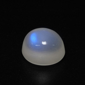 Pedra da lua arco-íris branco natural 3,52ct, transparente, transparente/translúcido