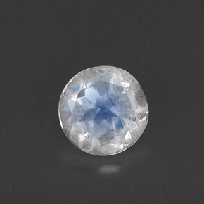 Pedra da lua arco-íris branco natural 0,49ct, transparente, transparente/translúcido
