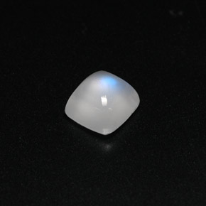 Pedra da lua arco-íris branco natural 1,08ct, transparente, transparente/translúcido