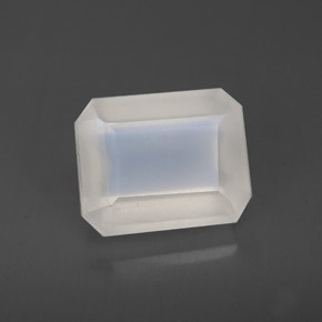 Pedra da lua arco-íris branco natural 4,16ct, transparente, transparente/translúcido