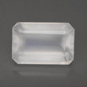 Pedra da lua arco-íris branco natural 8,16ct, transparente, transparente/translúcido