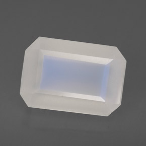 Pedra da lua arco-íris branco natural 6,93ct, transparente, transparente/translúcido