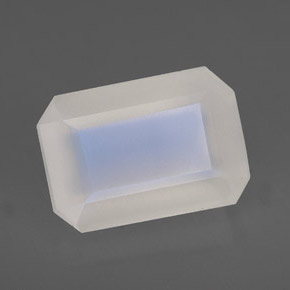 Pedra da lua arco-íris branco natural 6,93ct, transparente, transparente/translúcido