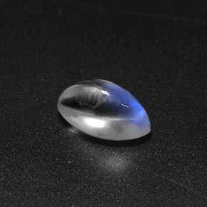Pedra da lua arco-íris branco natural 2,65ct, marquise, transparente