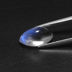 Pedra da lua arco-íris branco natural 2,65ct, marquise, transparente