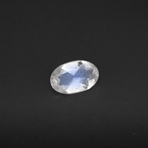 Pedra da lua arco-íris branco natural 0,27ct, transparente, transparente/translúcido