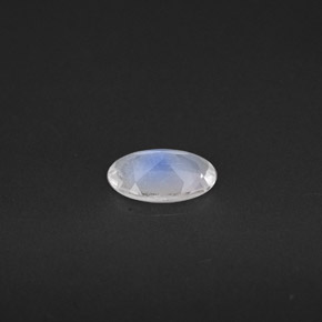 Pedra da lua arco-íris branco natural 0,27ct, transparente, transparente/translúcido