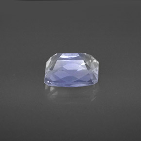 Pedra da lua arco-íris azul natural 1,82ct, corte esmeralda, VS