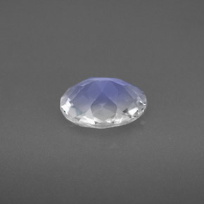 Pedra da lua arco-íris azul natural 1,55ct, corte oval, VS