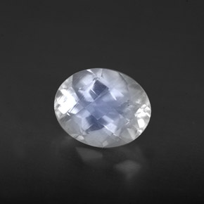 Pedra da Lua Arco-íris Branco azulado Natural 1.94ct, Corte Oval, VS