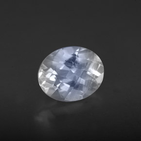 Pedra da Lua Arco-íris Branco azulado Natural 1.94ct, Corte Oval, VS