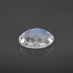Pedra da lua arco-íris branco natural 1,42ct, corte oval, VS