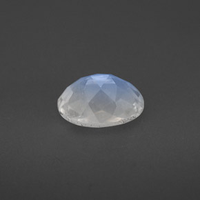 Pedra da Lua Arco-íris Branco azulado Natural 1.30ct, Corte Oval, VS