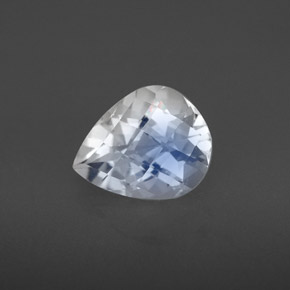 Pedra da lua arco-íris branco natural 1,66ct, formato de pêra, VS