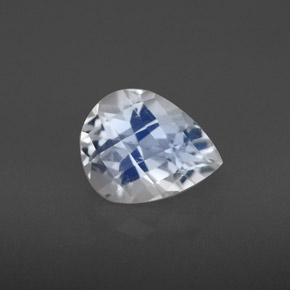 Pedra da lua arco-íris branco natural 1,66ct, formato de pêra, VS