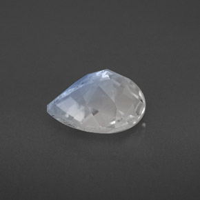 Pedra da lua arco-íris branco natural 1,66ct, formato de pêra, VS