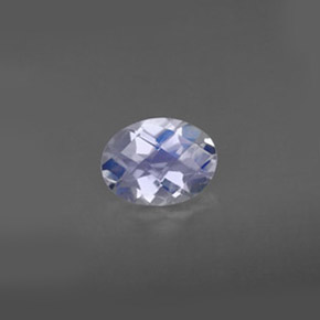 Pedra da lua arco-íris branco natural 1,05ct, corte oval, VS