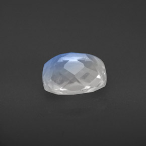 Pedra da lua arco-íris branco natural 1,58ct, almofada cortada, VS