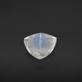 Pedra da lua arco-íris branco natural 1,20ct, trillion, VS