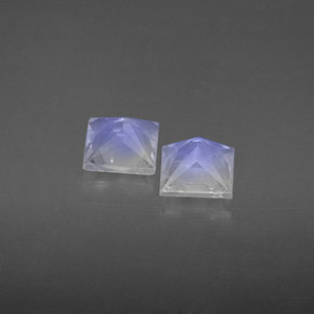 Pedras preciosas de pedra da lua arco-íris branco natural de  ct, quadrado, VS-SI