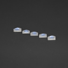 Pedras preciosas de pedra da lua arco-íris branco natural de  ct, baguete, VS