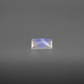 Pedra da lua arco-íris branco natural 0,42ct, baguete, VS